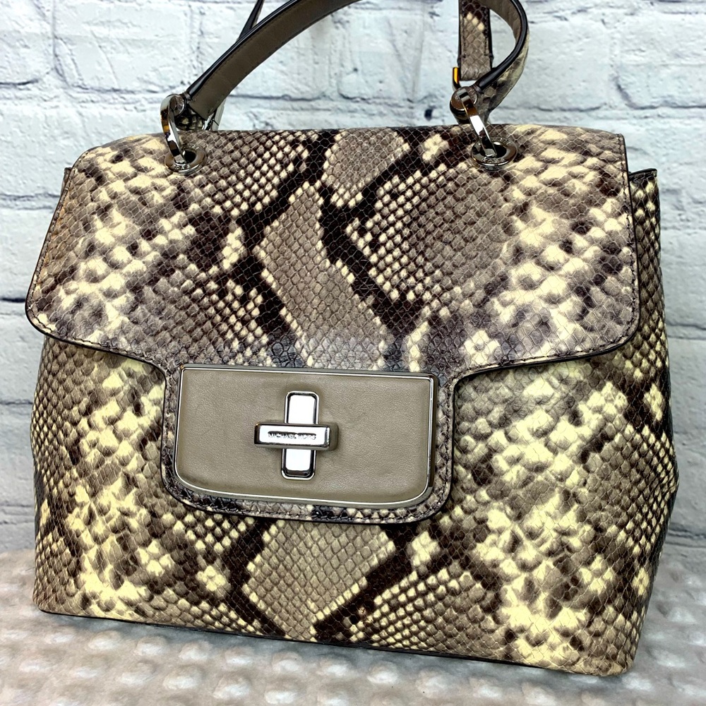 Michael Kors Leather Satchel Handbag